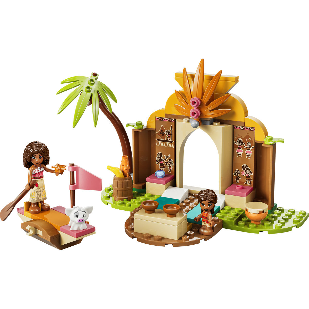 LEGO Disney Moana Village House and Boat Building Set 43282