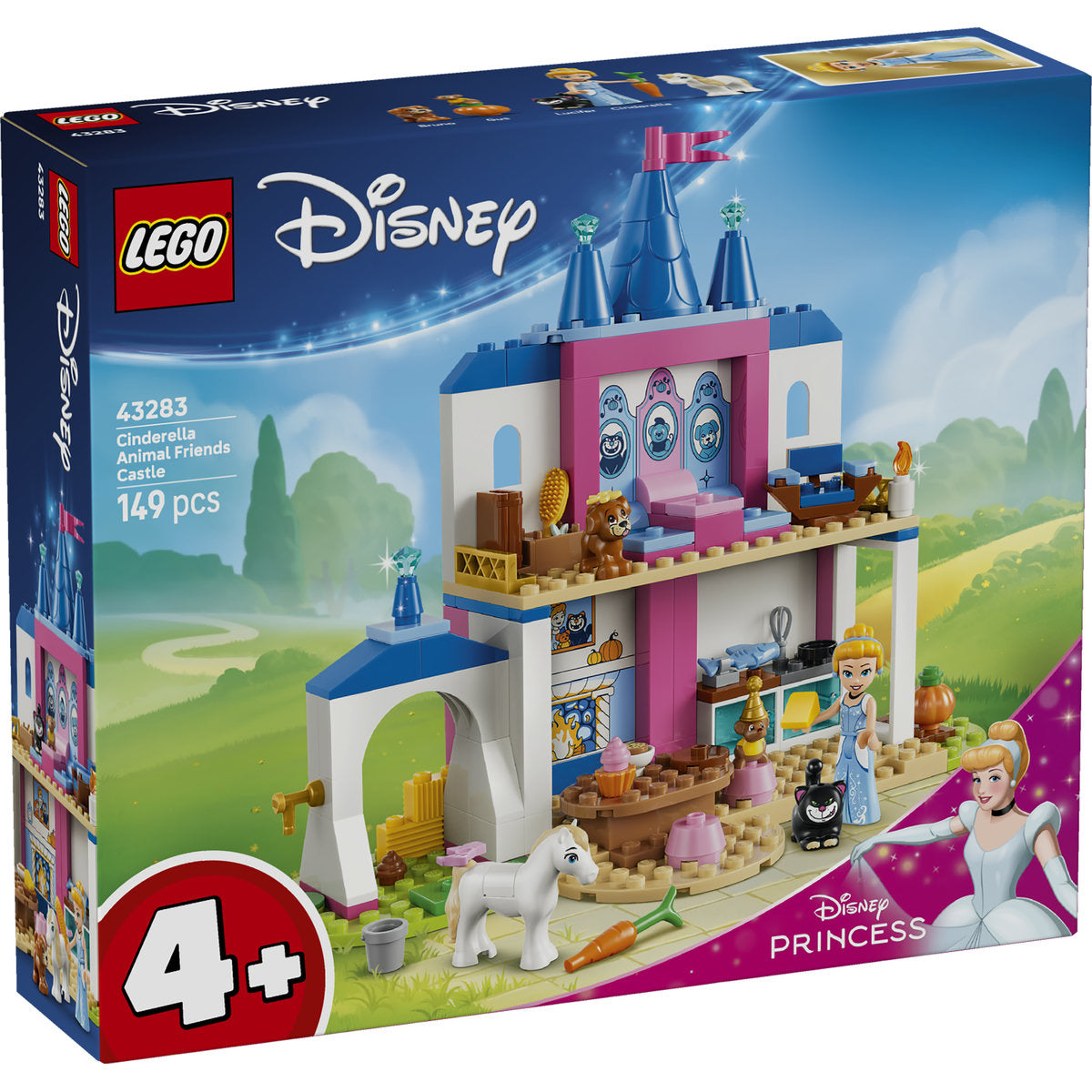 LEGO Disney Princess Cinderella Animal Friends Castle Building Set 43283