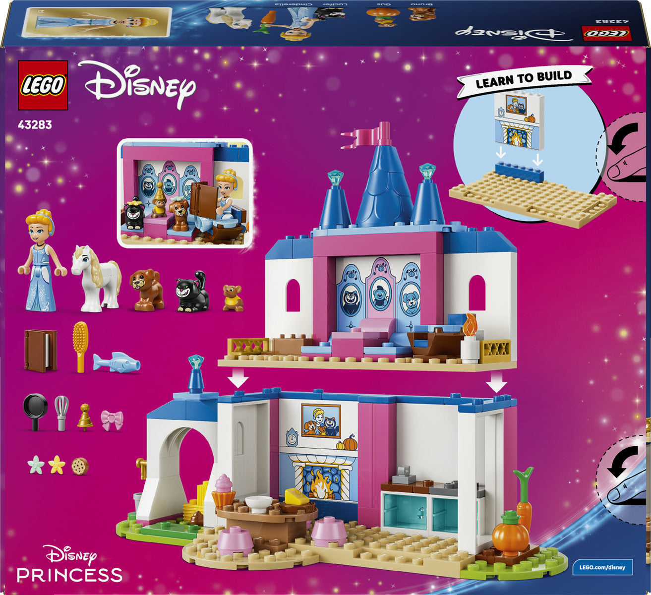 LEGO Disney Princess Cinderella Animal Friends Castle Building Set 43283