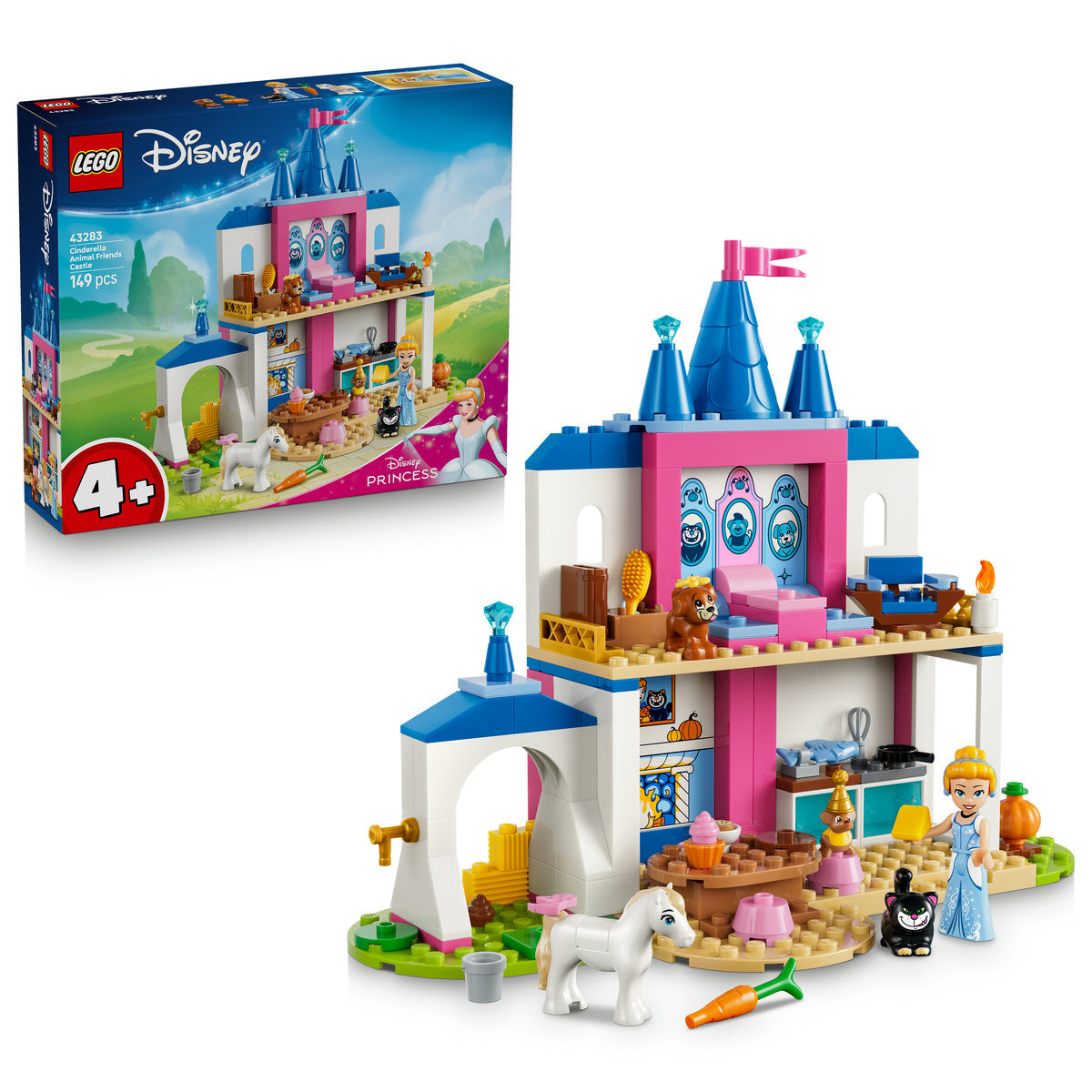 LEGO Disney Princess Cinderella Animal Friends Castle Building Set 43283