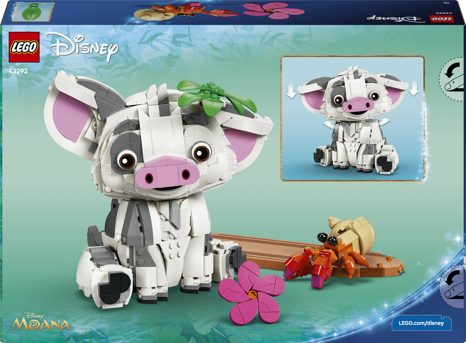 LEGO Disney Moana Pua Animal Building Set 43292