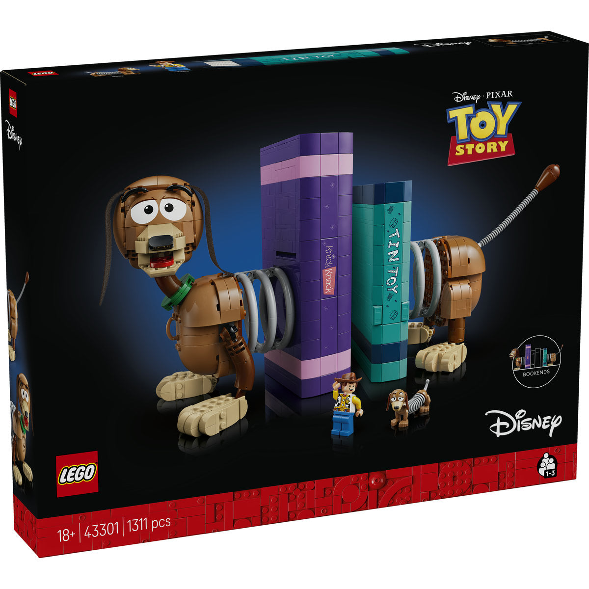 LEGO Disney and Pixar Toy Story Slinky Dog Bookends Set 43301