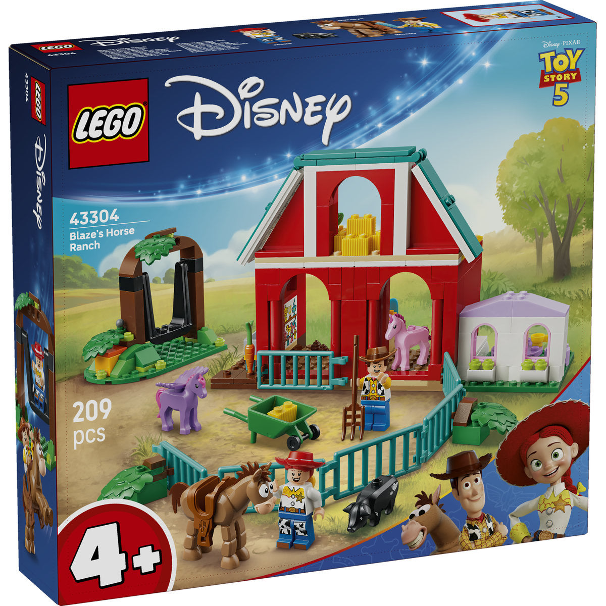 LEGO Disney and Pixar Toy Story 5 Blaze’s Horse Ranch Set 43304