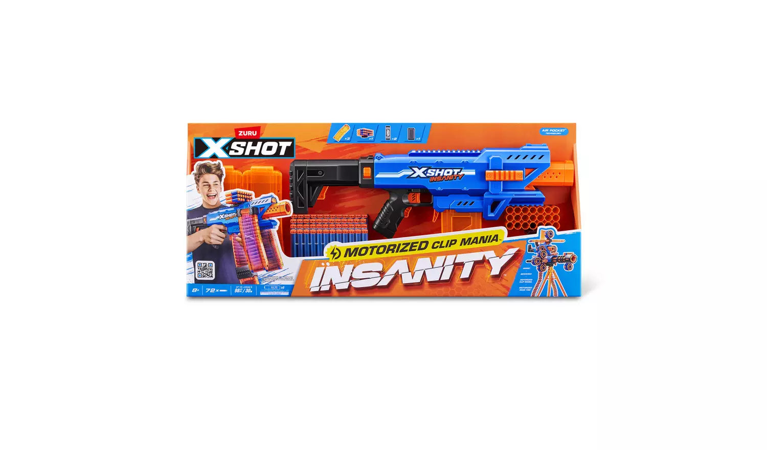 XShot Insanity Motorised Clip Blaster