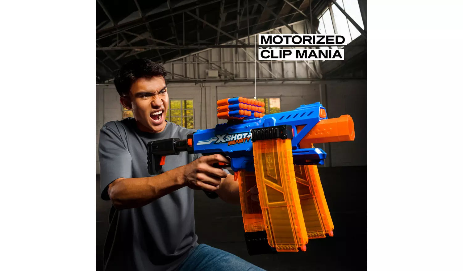 XShot Insanity Motorised Clip Blaster