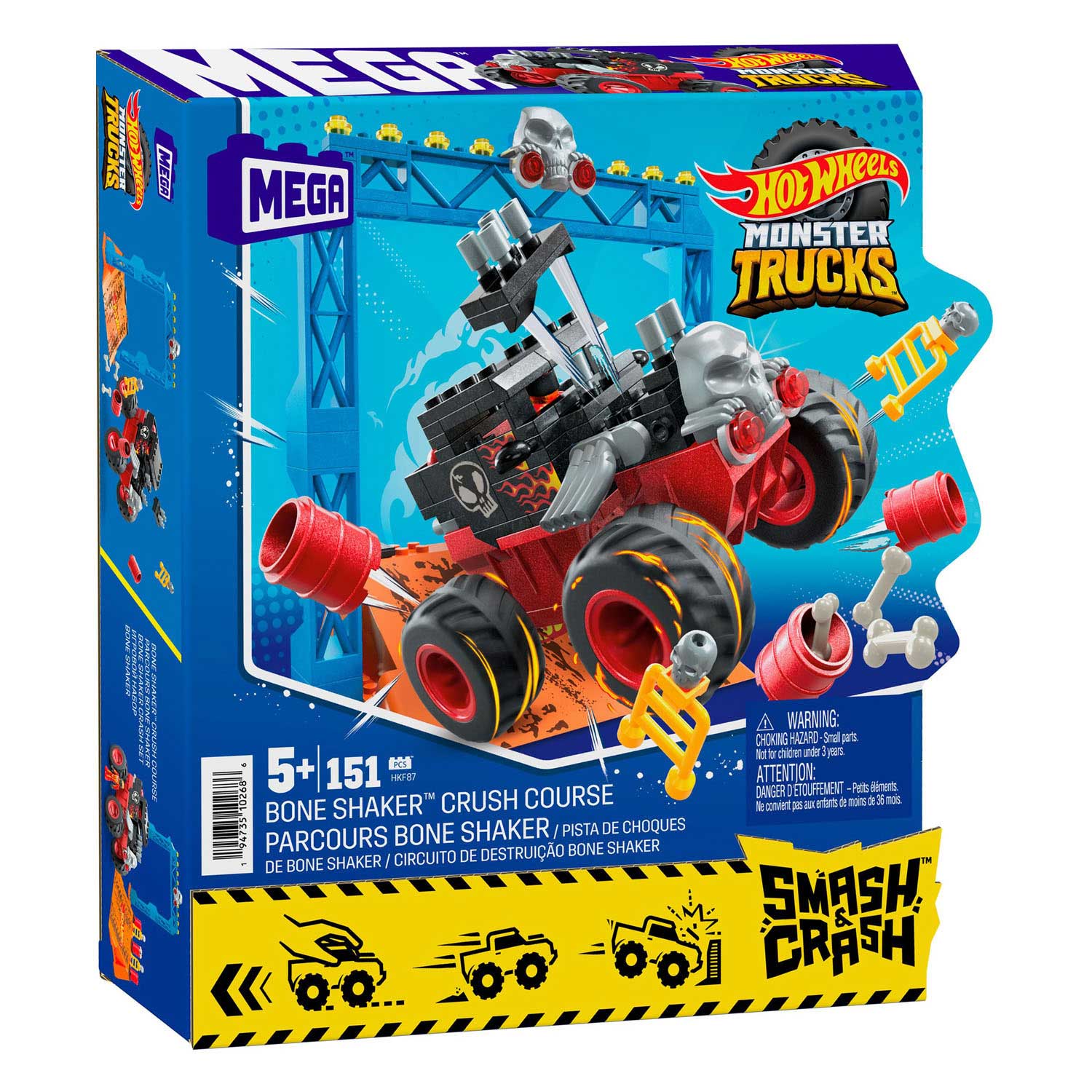 Mega Hot Wheels MT Bone Shaker Crush Course