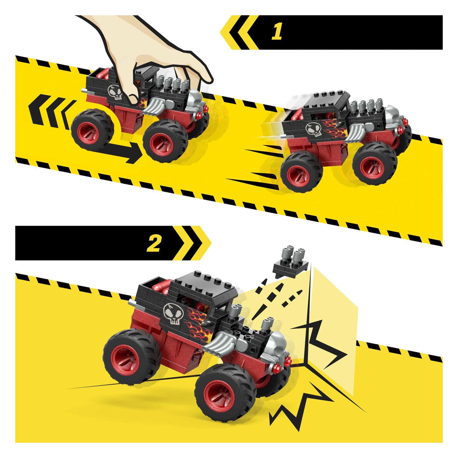 Mega Hot Wheels MT Bone Shaker Crush Course