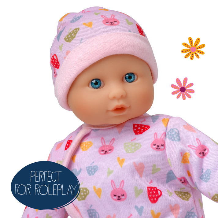 Dolls World Baby Grace - 25cm Soft-Bodied White Doll