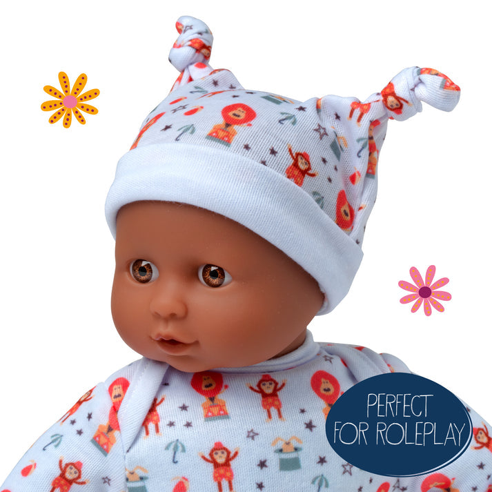 Dolls World Baby Grace - 25cm Soft Bodied Ethnic Doll