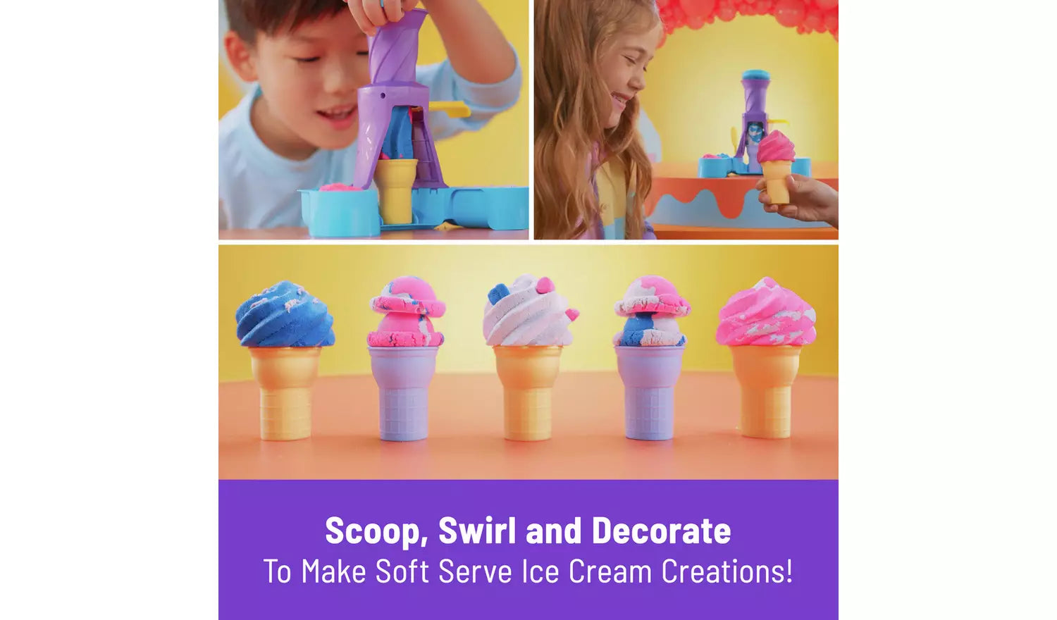 Kinetic Sand Soft Serve Station