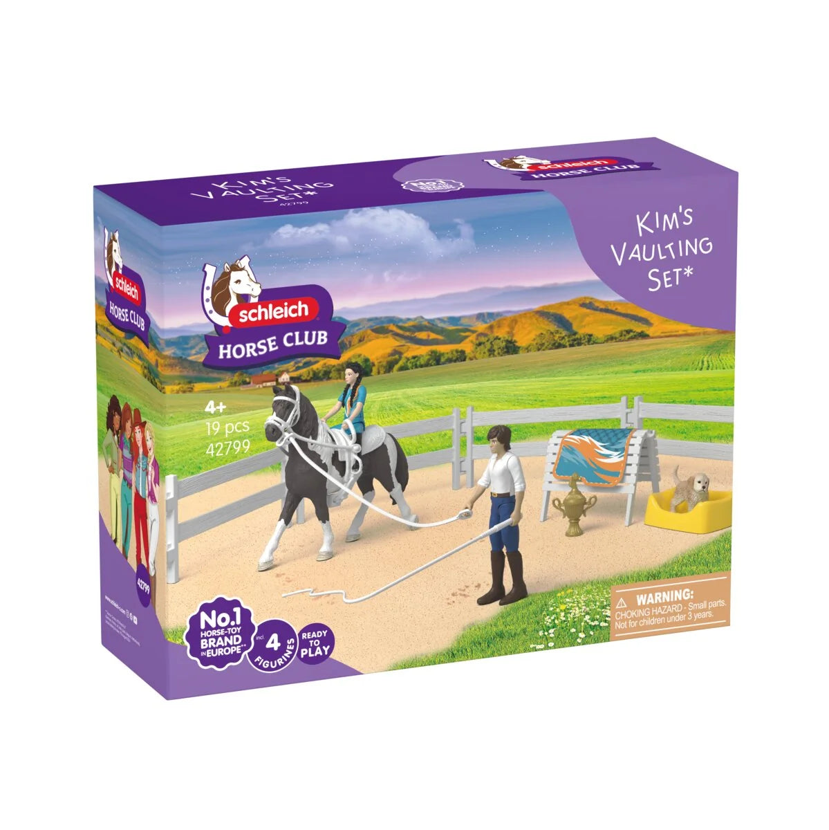 Schleich Horse Club Kim's Vaulting Set Playset