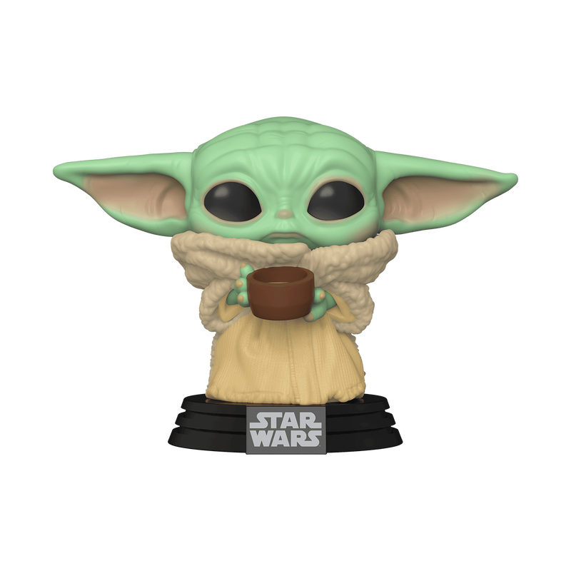 Funko POP! Vinyl: Star Wars - Mandalorian The Child with Cup