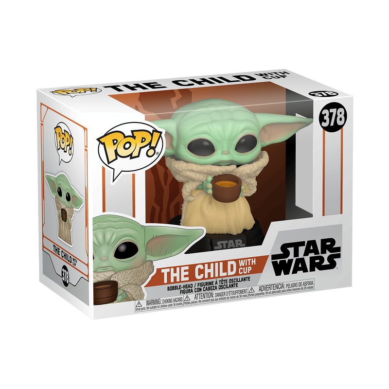 Funko POP! Vinyl: Star Wars - Mandalorian The Child with Cup