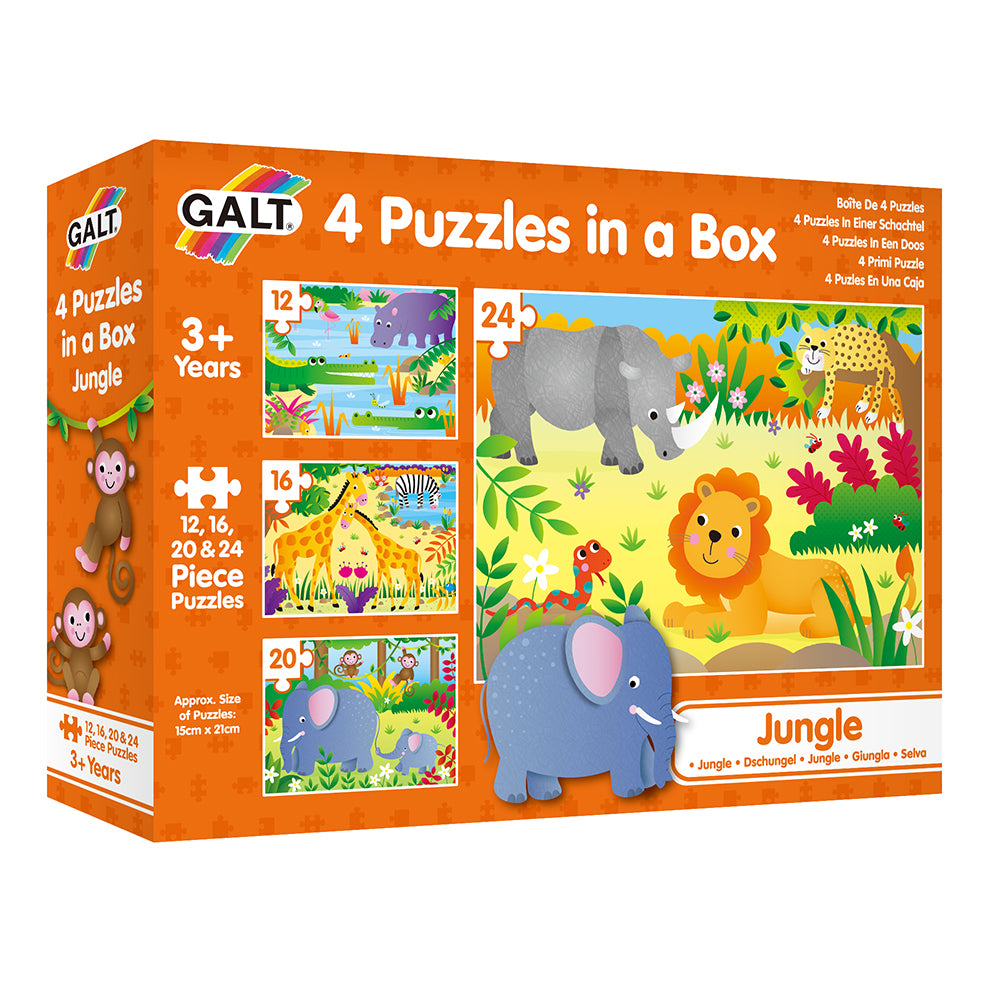 4 Puzzles In A Box Dinosaurs