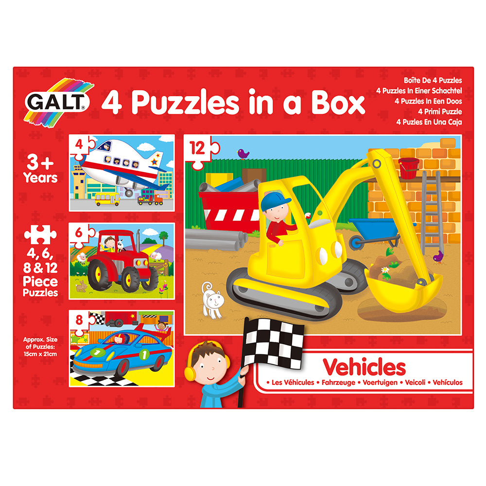 4 Puzzles in a Box Vehicles