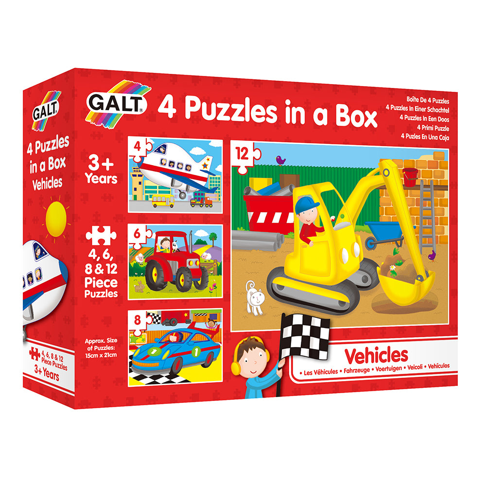 4 Puzzles in a Box Vehicles