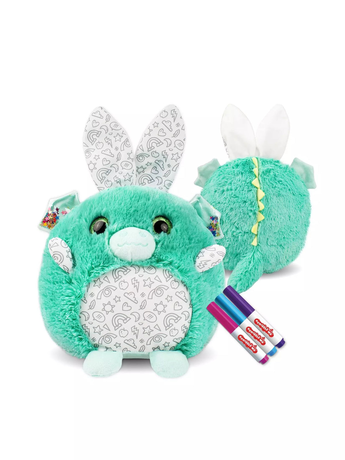 Scribble Me Furry Plush 3 Asst