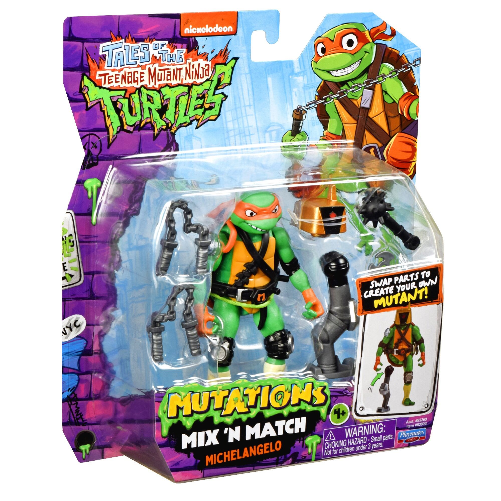 Teenage Mutant Ninja Turtles Mix N Match Basic Turtles Figure Asst