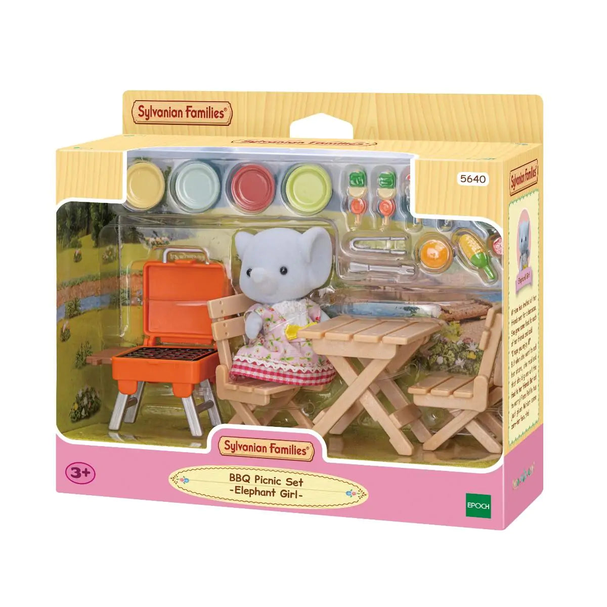 Sylvanian Families BBQ Picnic Set Elephant Girl