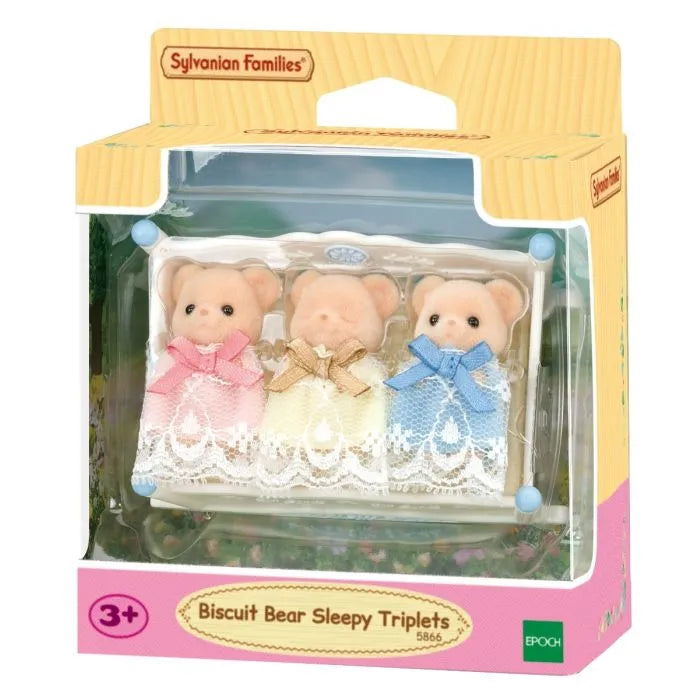 Sylvanian Families Biscuit Bear Sleepy Triplets Figure Set