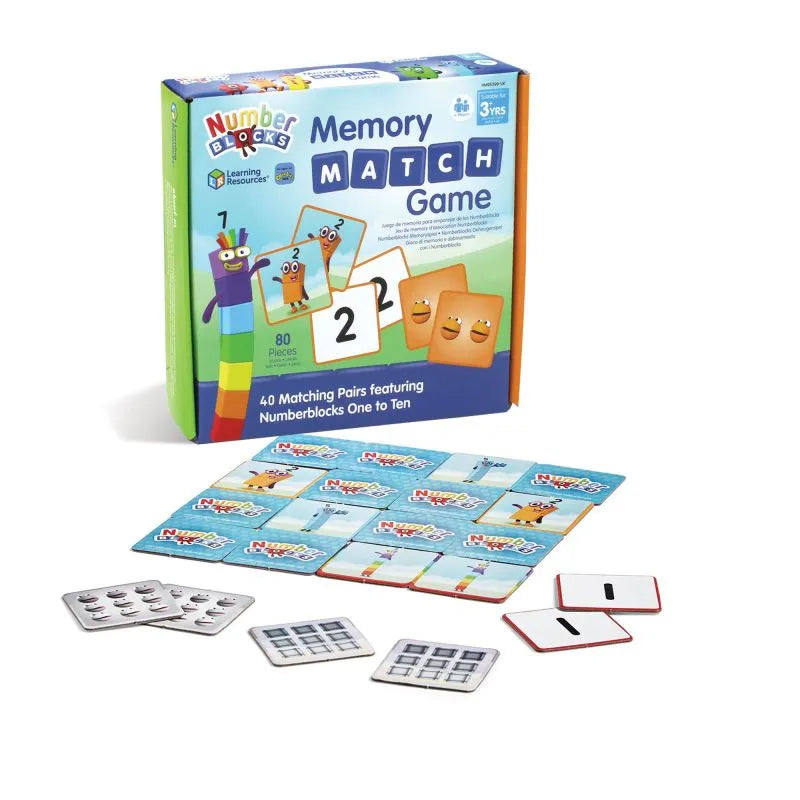 NumberBlocks Memory Game