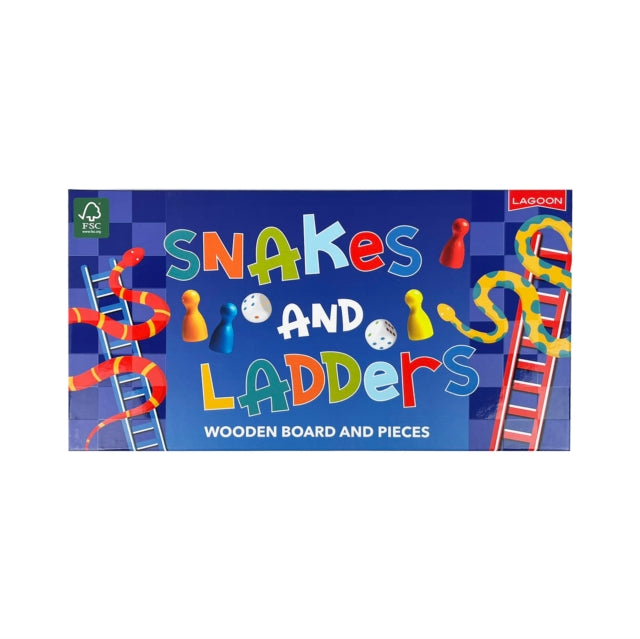 Wooden Snakes & Ladders