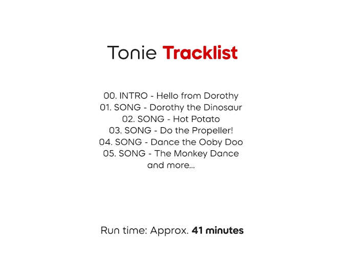 Tonies The Wiggles Dorothy Dinosaur Audio Character