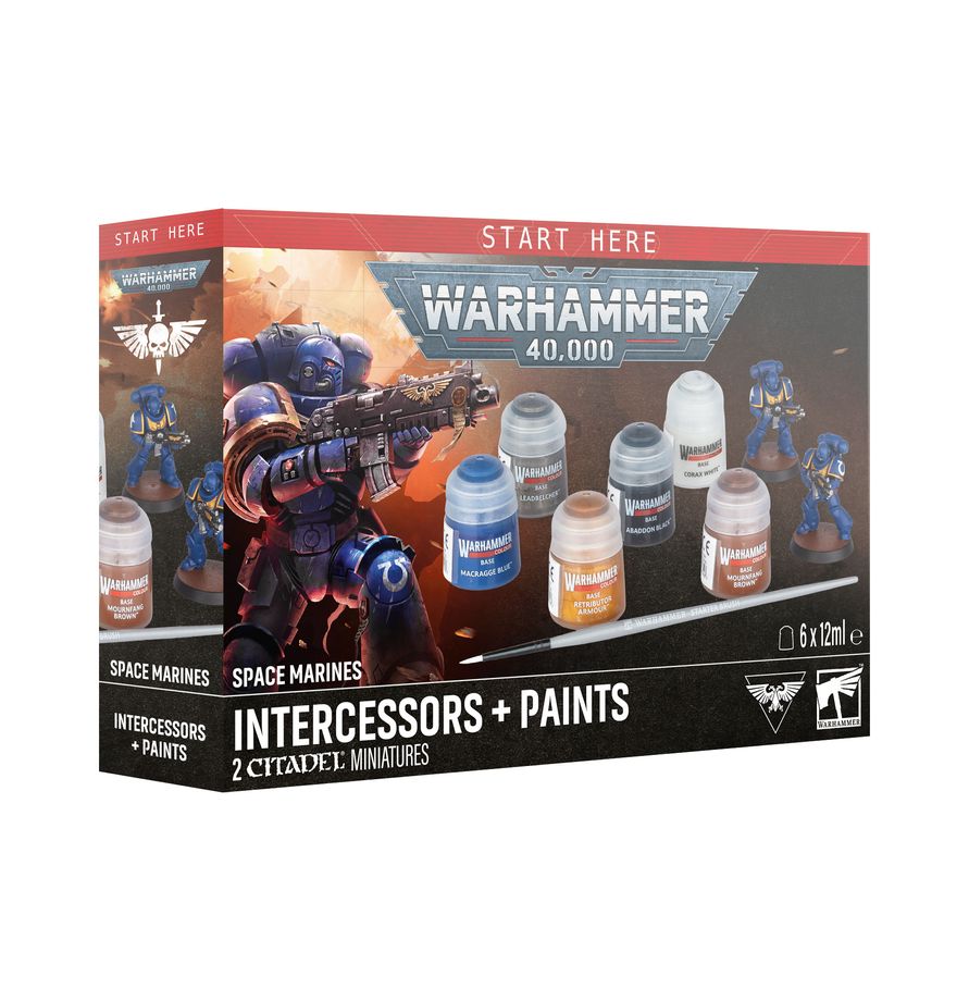 Warhammer 40,000 Space Marines Intercessors Paint Set