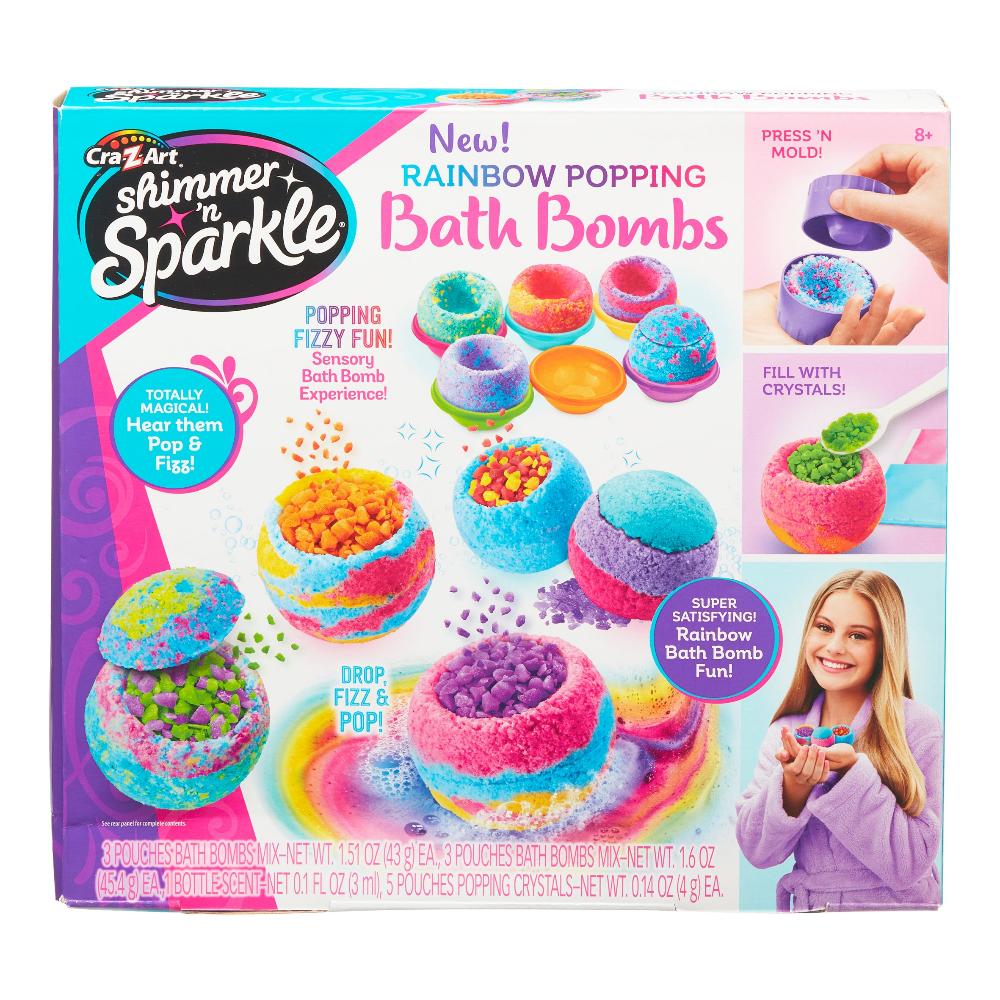 Shimmer N Sparkle Rainbow Popping Bath Bomb
