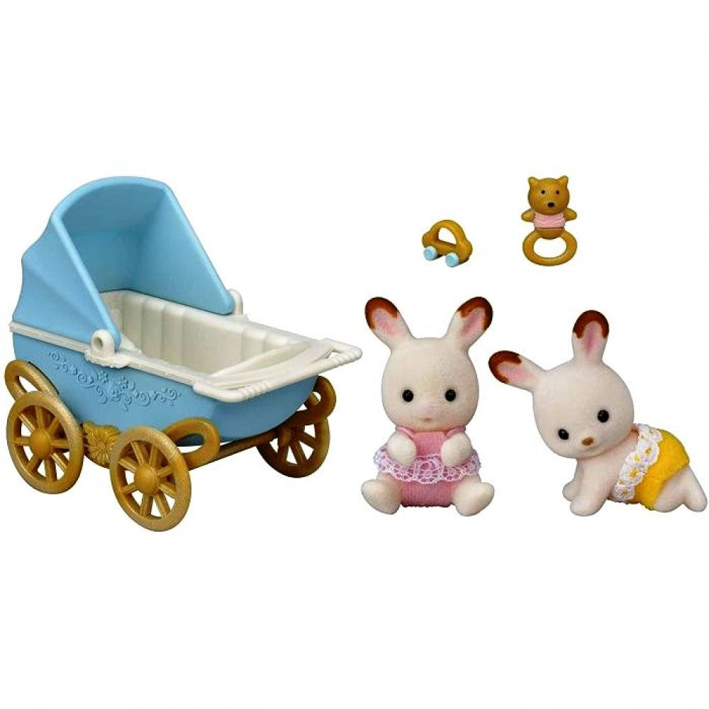 Sylvanian Families Chocolate Rabbit Twins Set