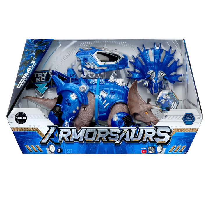 Armorsaurs Armor-Up Triceratops Cobalt Dinosaur Figure
