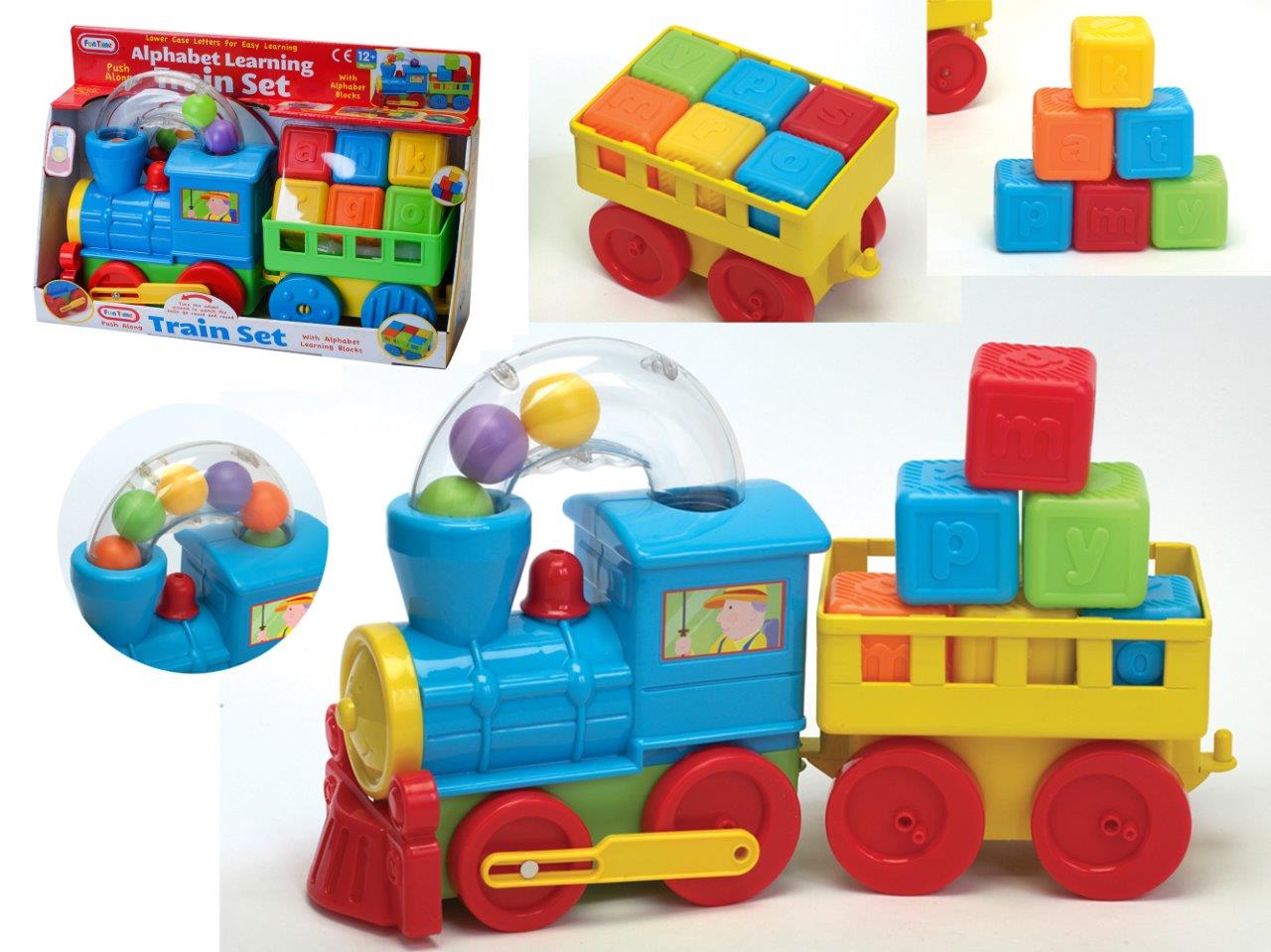 Train Set With Trailer & Blocks