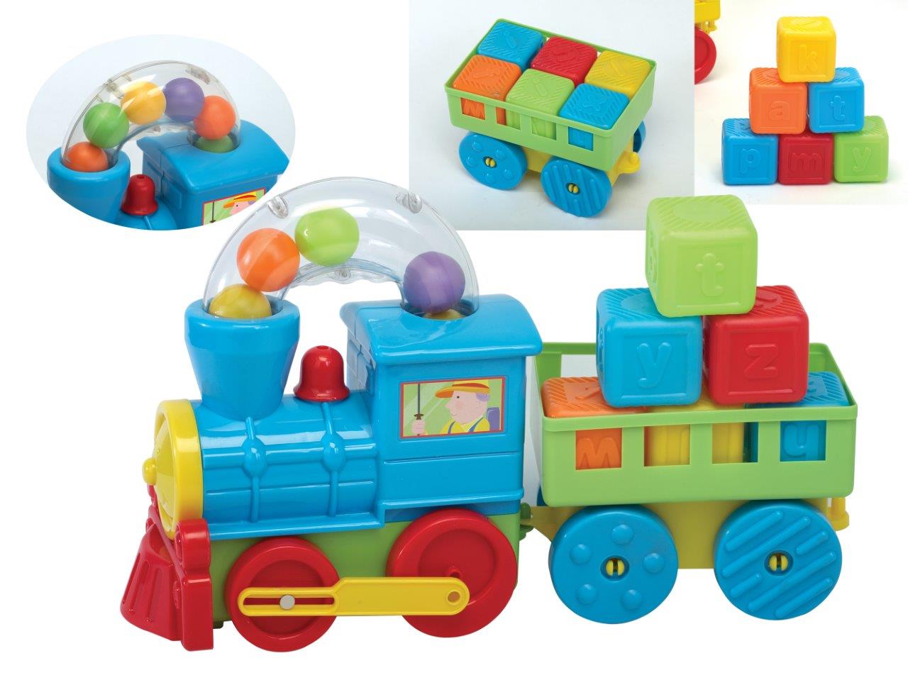 Train Set With Trailer & Blocks