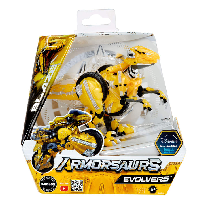 Armorsaurs Evolver Blaze Transforming Raptor Dinosaur Figure