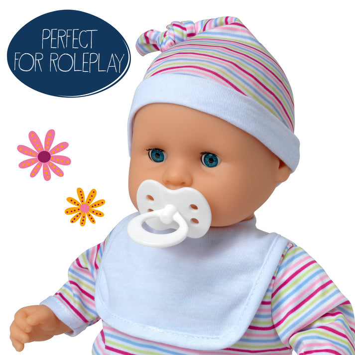 Dolls World Baby Babble 38cm Soft-Bodied Doll