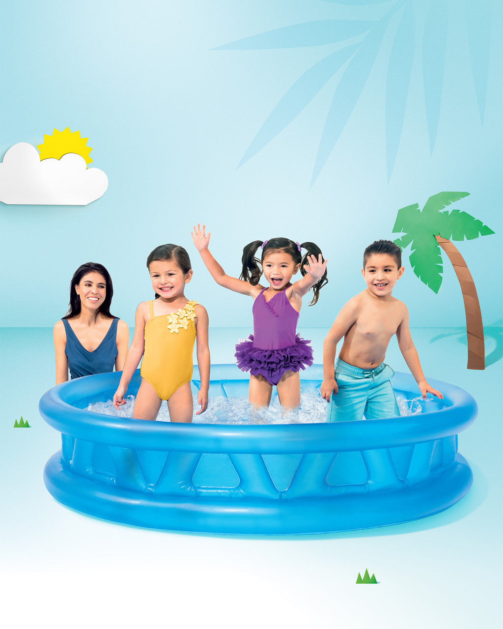 Intex Soft Side Paddling Pool 74 Inch