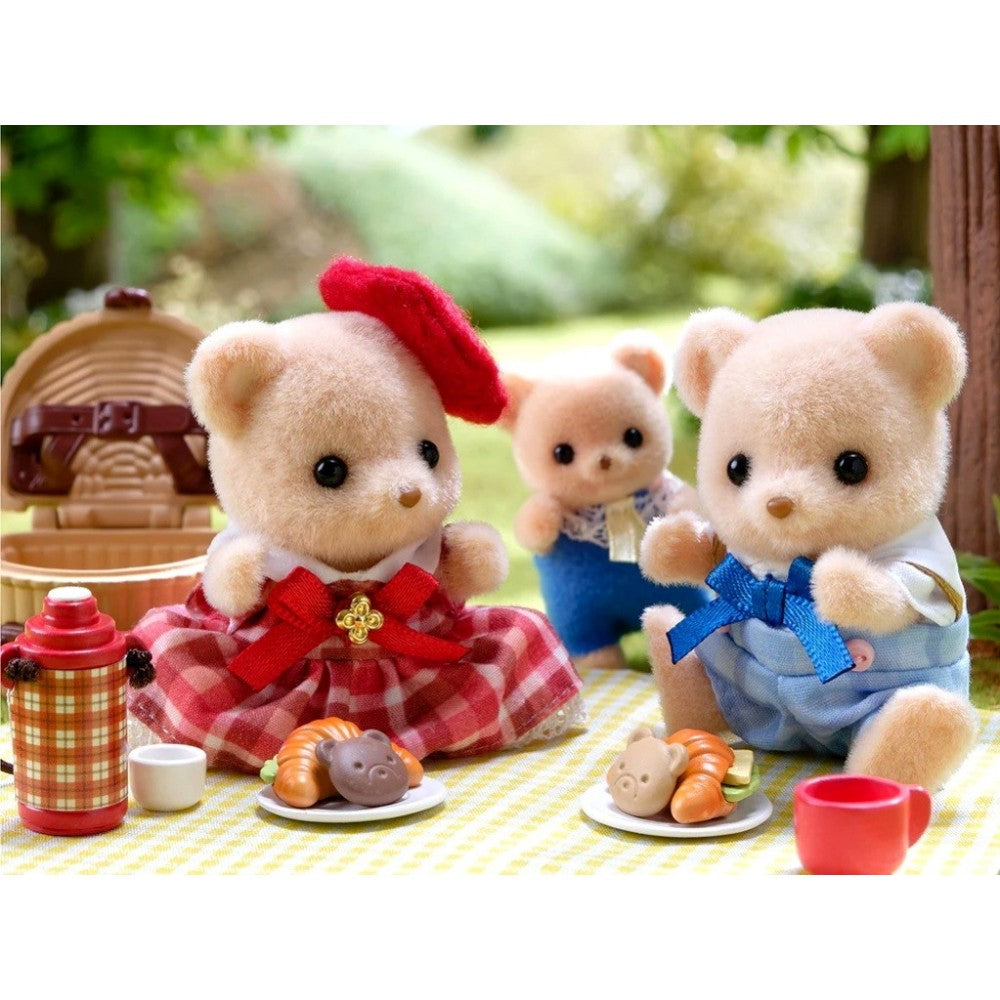 Sylvanian Families Biscuit Bear Sister & Brother - Delicious Picnic