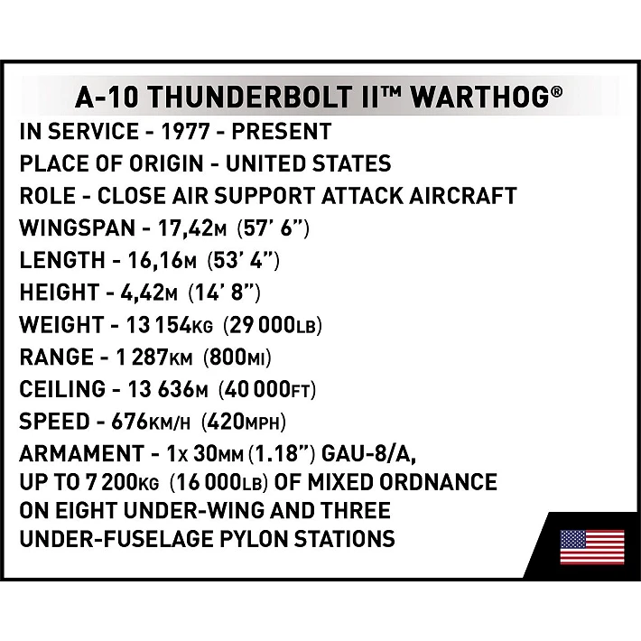 Armed Forces A10 Thunderbolt II Warthog