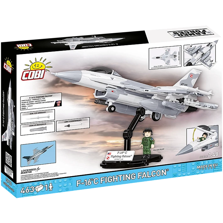 COBI F-16C Fighting Falcon Aircraft Building Set 463 Pieces