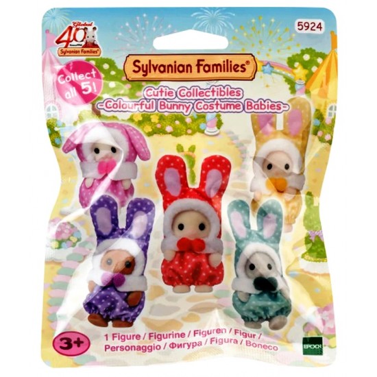 Sylvanian Families Baby Colourful Bunnies Costume Series Blind Bag