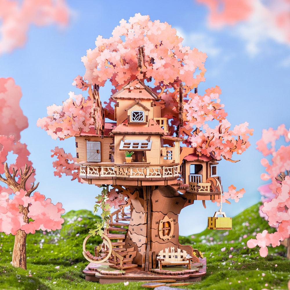 Rolife Sakura Tree House DIY Miniature House Kit