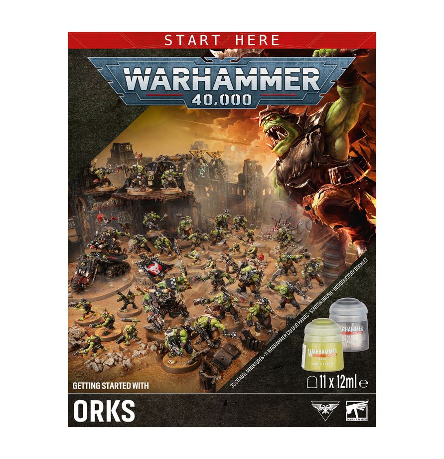 Warhammer 40,000 Getting Started with Orks Hobby Set