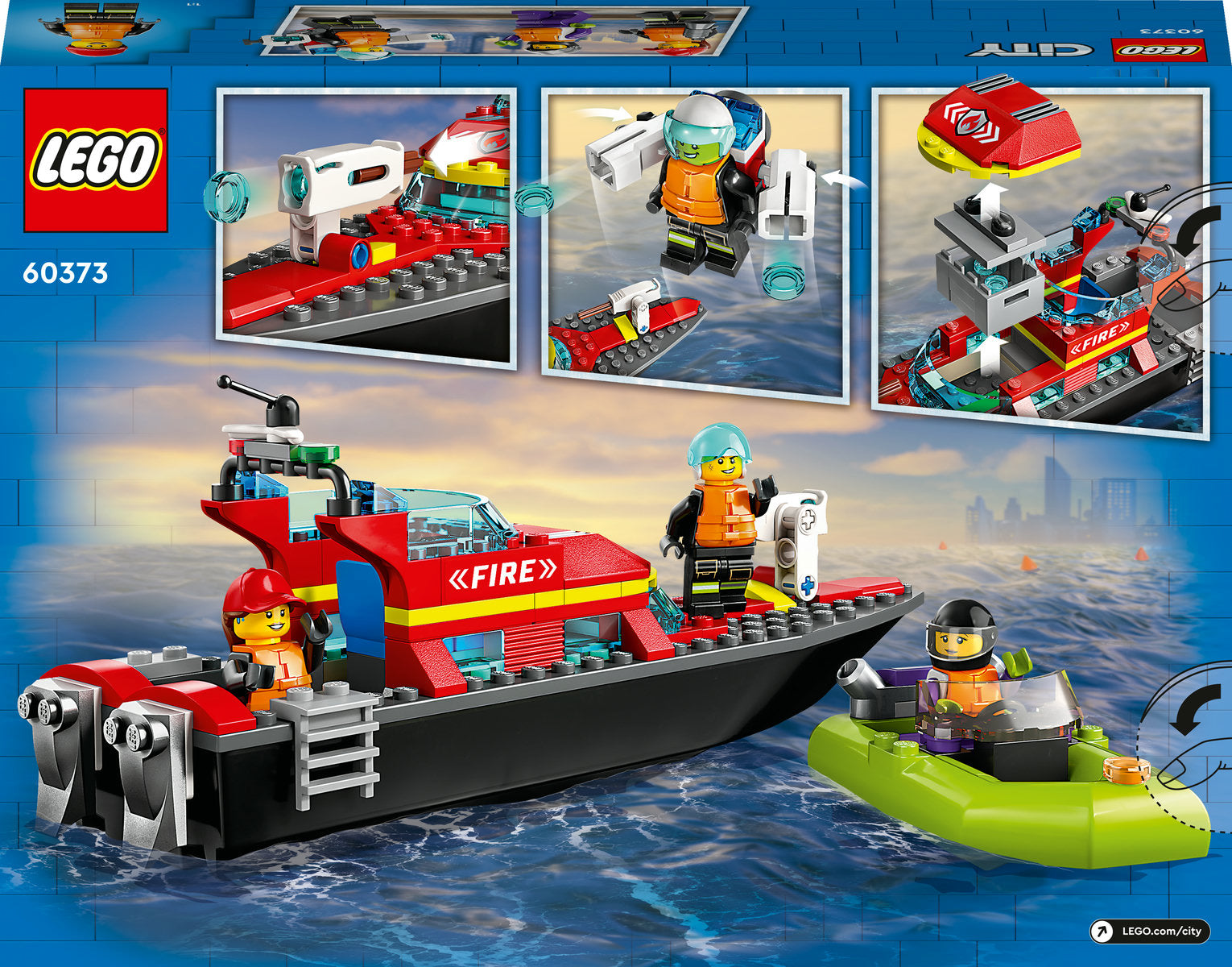 LEGO City Fire Rescue Boat 60373