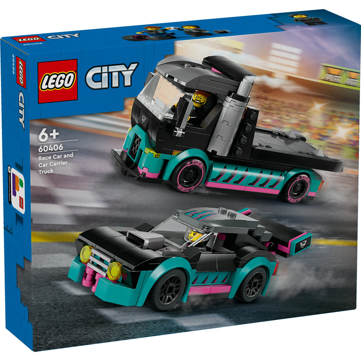 LEGO City Race Car and Car Carrier Truck 60406