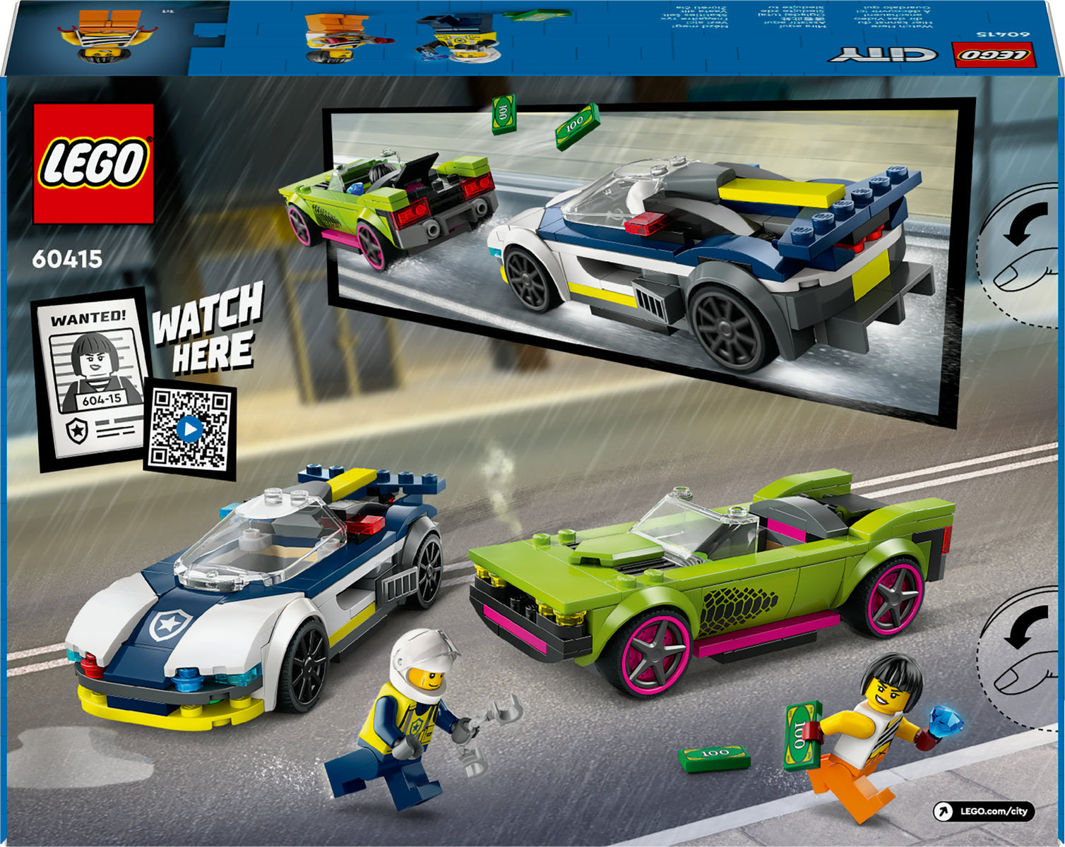 LEGO City Police Car and Muscle Car Chase Set 60415