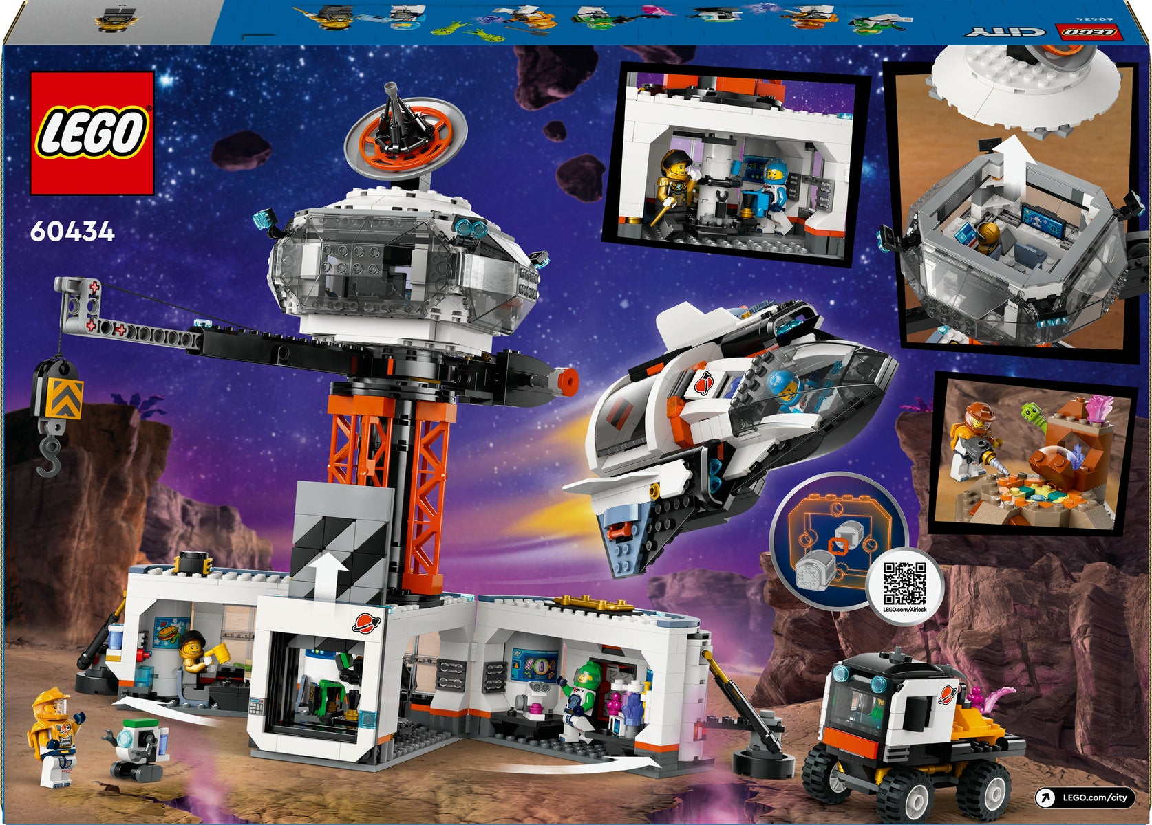LEGO City Space Base and Rocket Launchpad Set 60434
