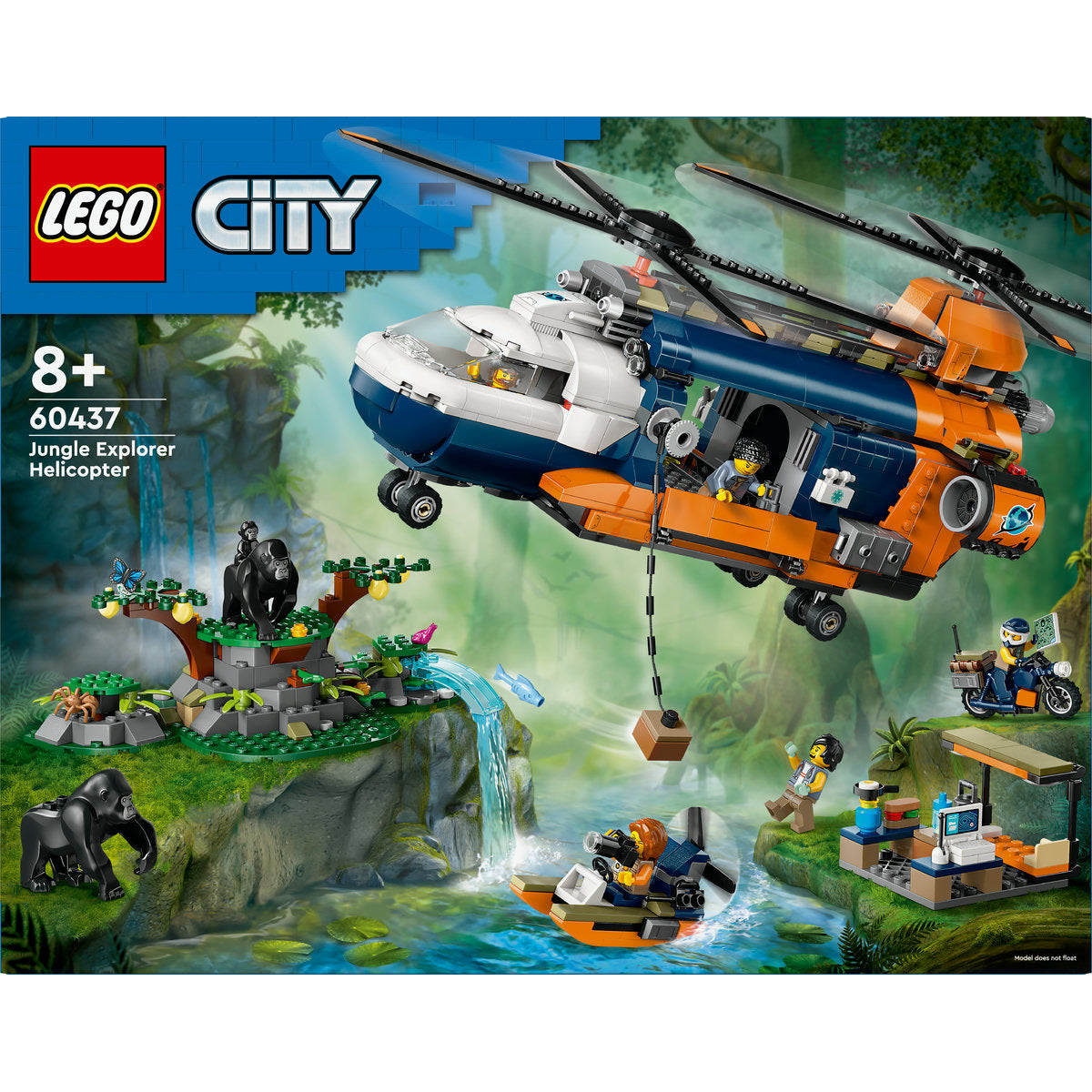 LEGO City Jungle Explorer Helicopter at Base Camp 60437