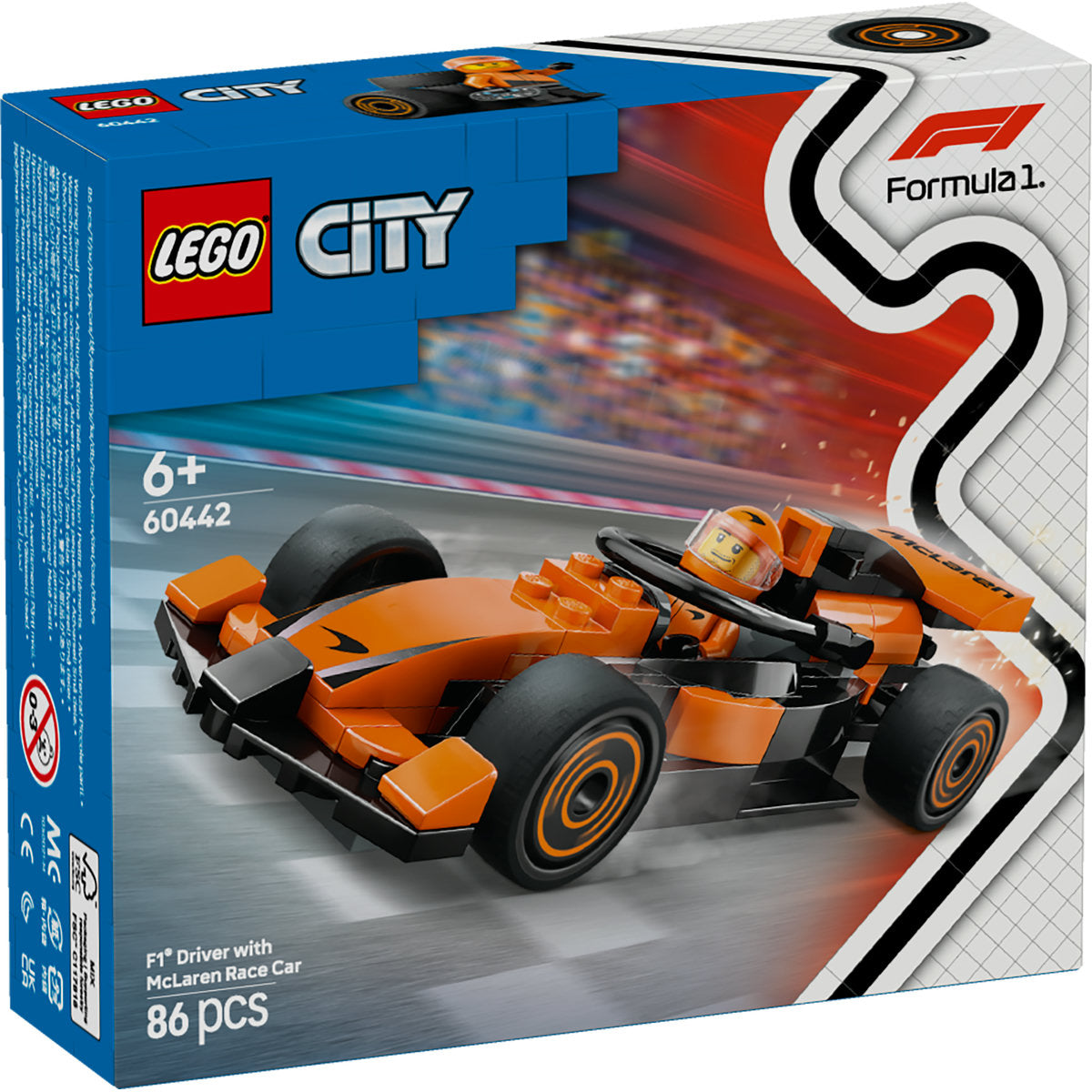 LEGO City F1 Driver with McLaren Race Car Toy 60442
