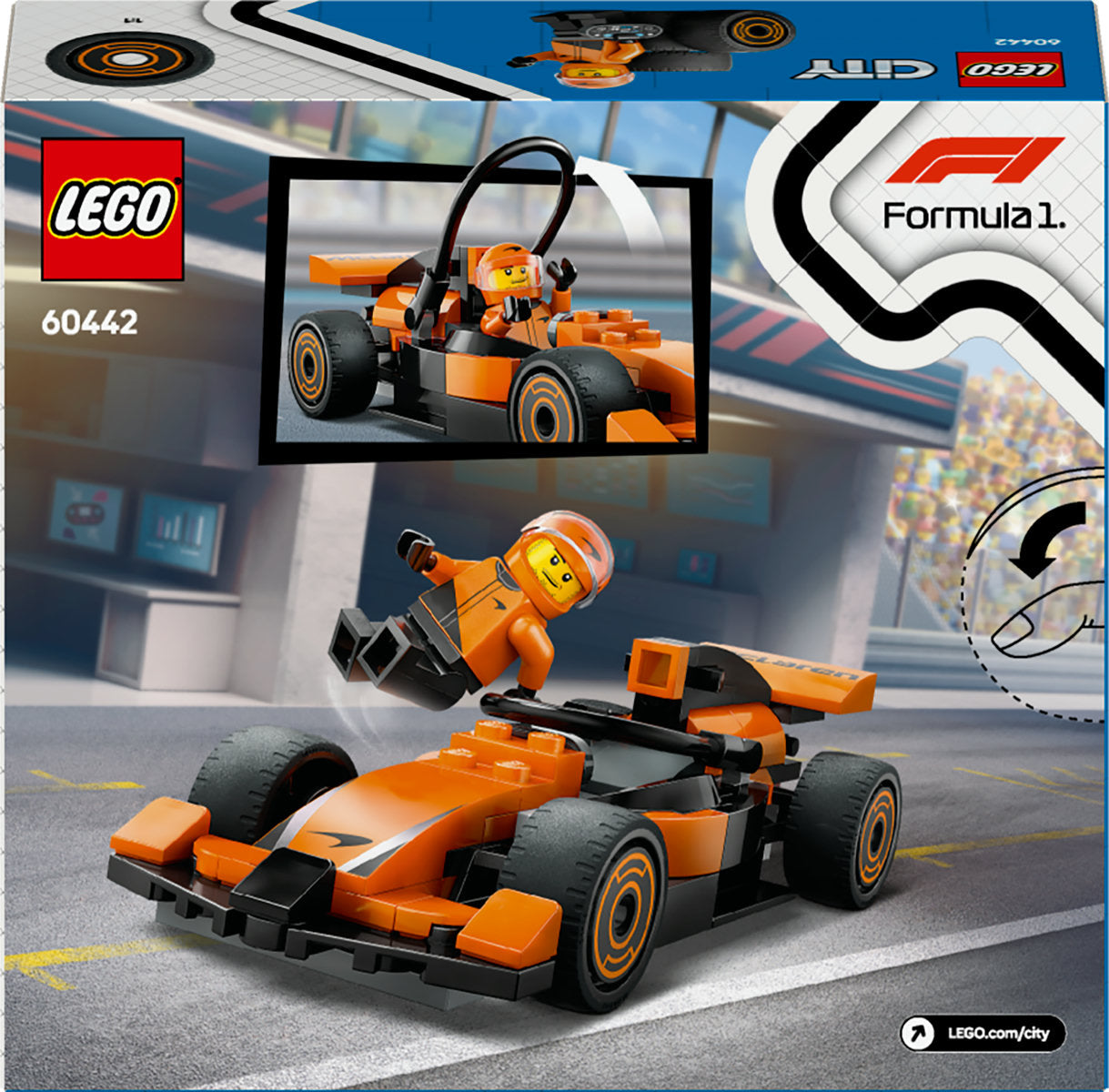 LEGO City F1 Driver with McLaren Race Car Toy 60442