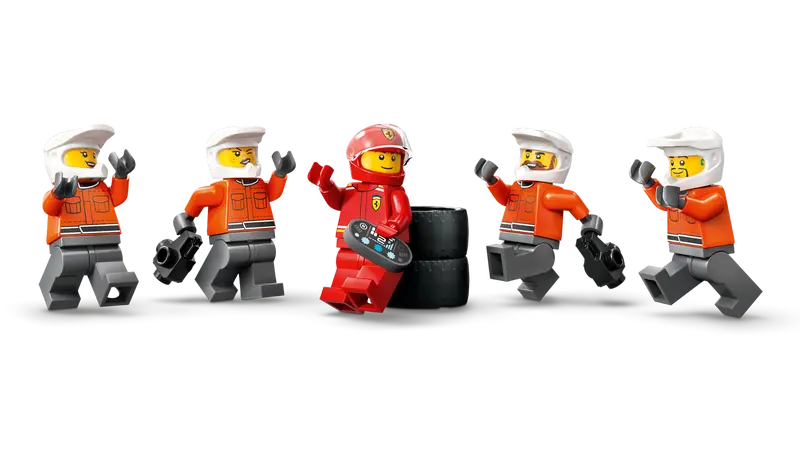 LEGO City F1 Pit Stop & Pit Crew with Ferrari Car 60443
